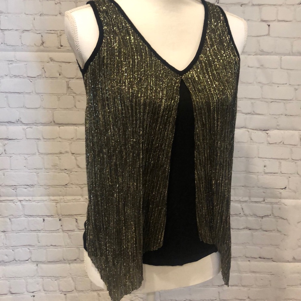 by&by Size S Black/Gold Shirt | Size Small